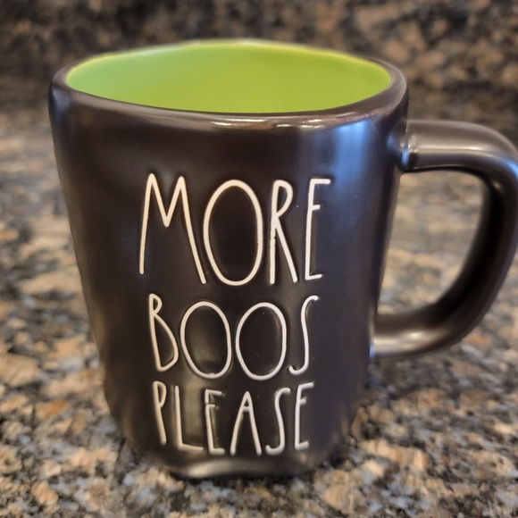 Rae Dunn by Magenta MORE BOOS PLEASE Ceramic 16oz Coffee Mug - Picture 2 of 10